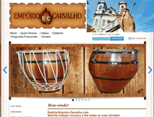 Tablet Screenshot of emporiocarvalho.com